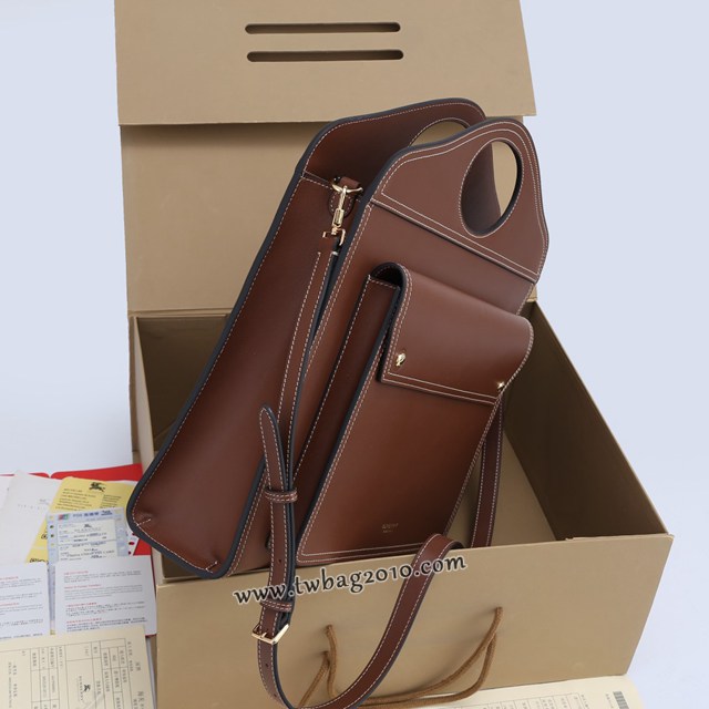 Burberry專門店新款大號41cm撲克包 巴寶莉全皮手拎側背女包 yxb1001